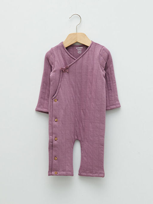 V Yaka Uzun Kollu K?z Bebek Tulum