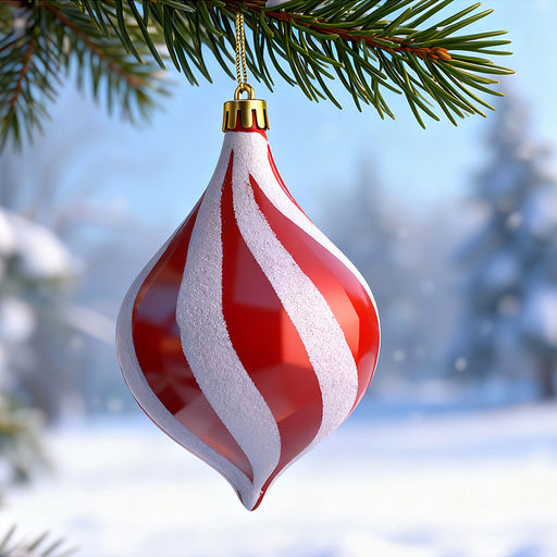 Набор новогодних украшений "Зимняя сказка" (3шт х 12см)