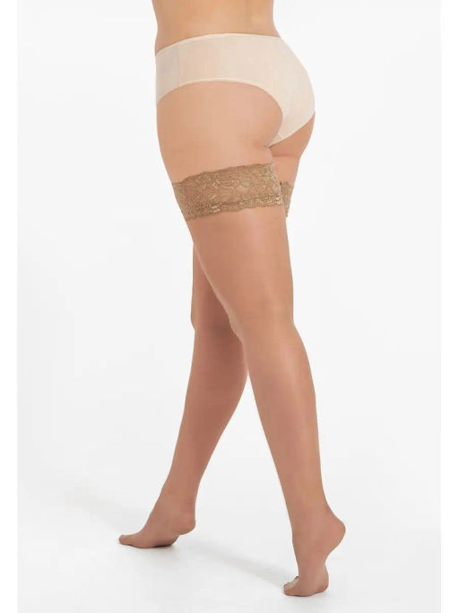 Чулки TEATRO CAPRICE 40 XL темно-бежевый  фото 3