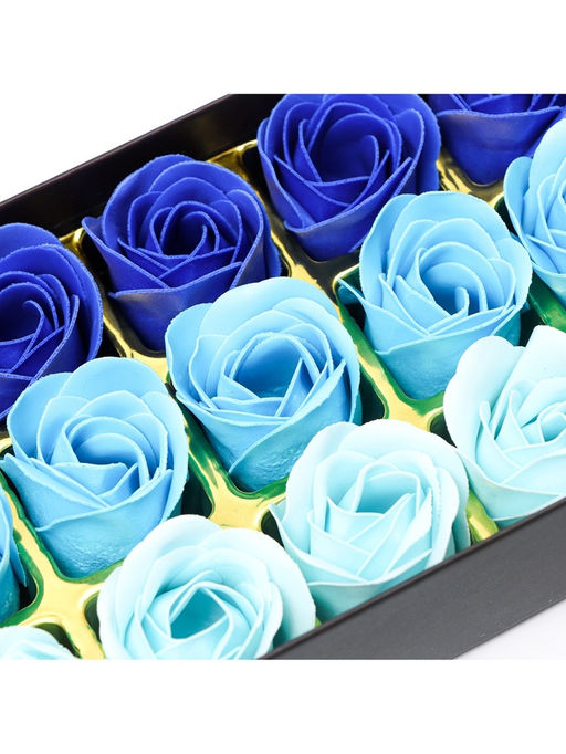 Мыльные розы, синие оттенки, набор 18 шт. - SB BEAUTY фото 11