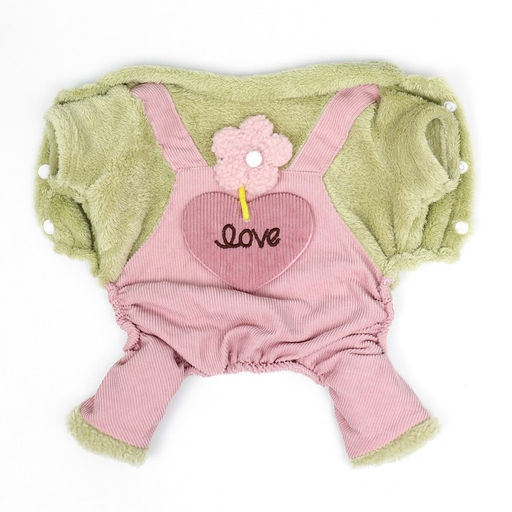 Комбинезон Love, размер S (ДС 25 см, ОГ 35 см, ОШ 25 см), зелёный/розовый - Simaland фото 8