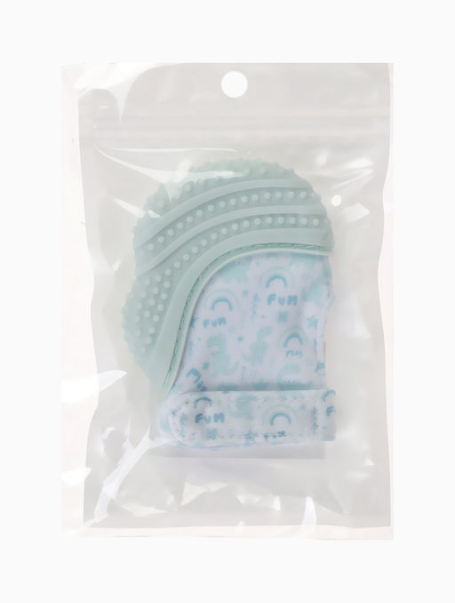 Прорезыватель на ручку для зубов «Дино», светло-серый