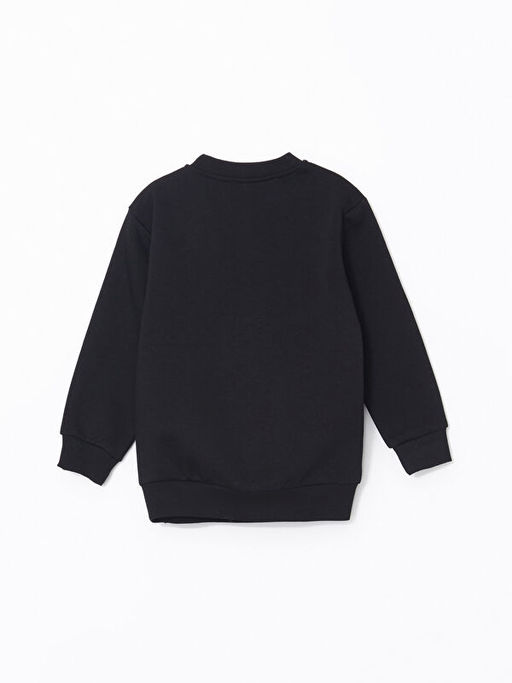 Bisiklet Yaka Bask?l? Erkek Bebek Sweatshirt - Waikiki фото 3