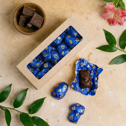 Мармелад из жимолости в темном шоколаде крафт-коробка 250 г - Территория тайги фото 2