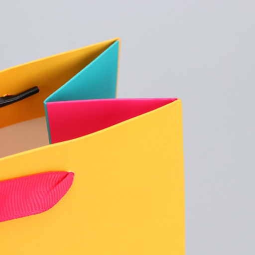 Пакет подарочный трёхцветный Жёлтый-розовый-голубой, MS 18 х 23 х 10 см - Дарите счастье фото 4