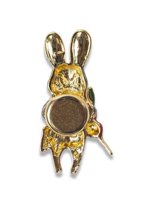 Брошь на магните в виде пасхального кролика металлическая - Модные истории фото 4