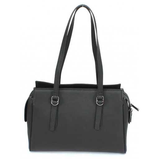 Сумка женская натуральная кожа OPI-99037, 1отд, черный 265195 - Adelia фото 2