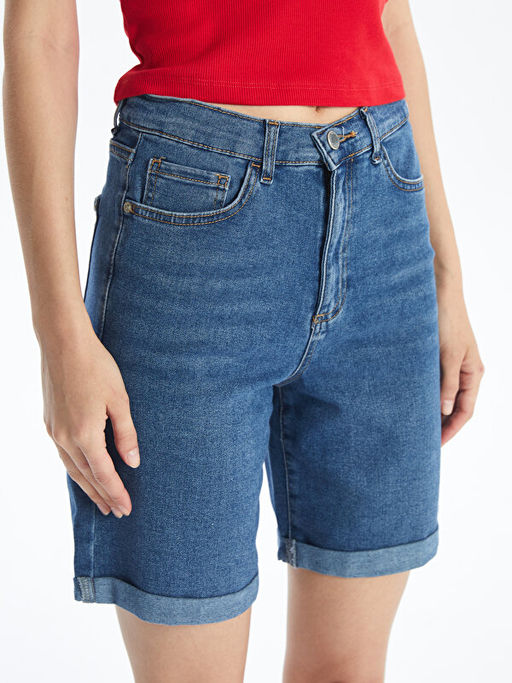Bermuda Fit Kad?n Jean ?ort