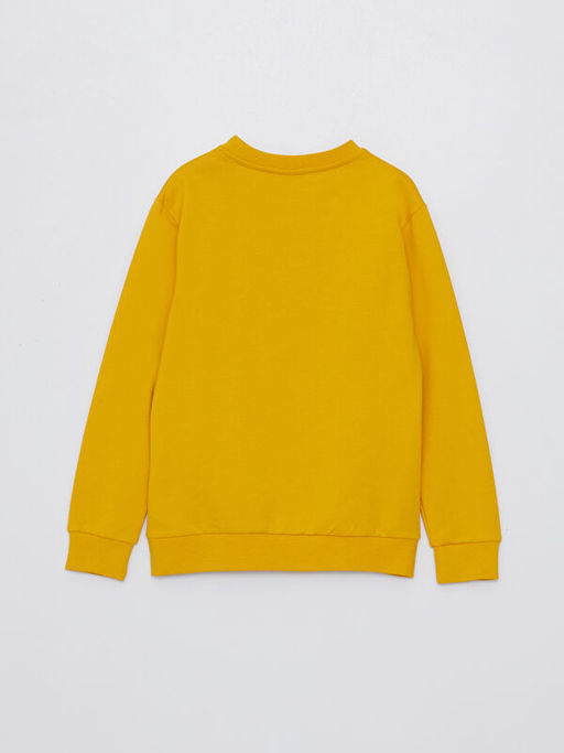 Bisiklet Yaka Nostaljik Maymun Bask?l? Uzun Kollu Erkek ?ocuk Sweatshirt - Waikiki фото 2