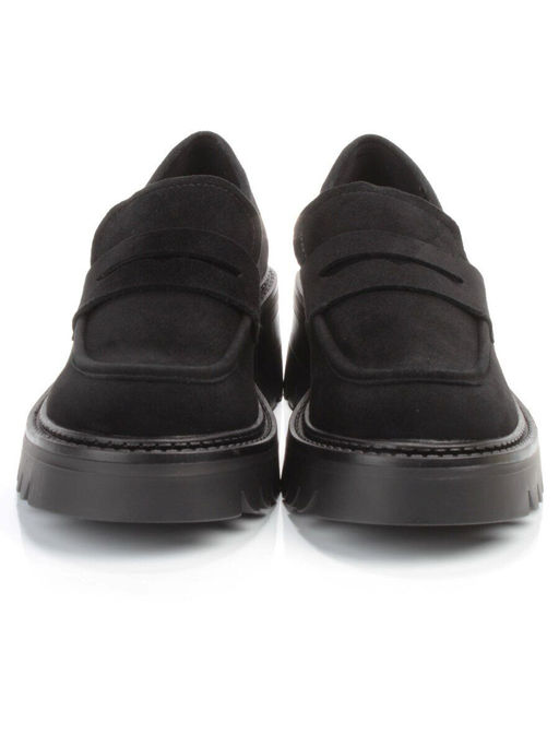 03-C1801-2 BLACK Полуботинки женские (натуральная замша) - Фабричный китай фото 5