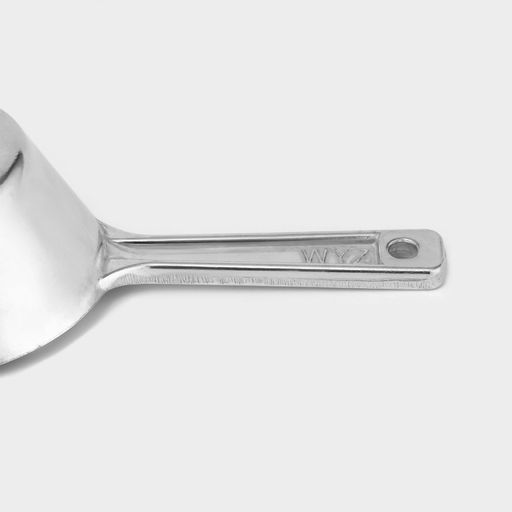 Совок для сыпучих продуктов, длина 14.5 см, алюминий, серебристый