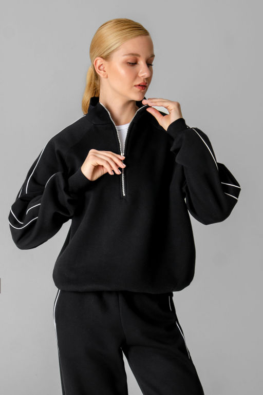 Арт. 2914 Костюм с начесом женский 44-52 (5 шт) Цвет:черный