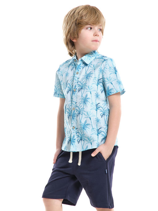 Рубашка для мальчика UD 6440 пальма - Mini maxi фото 3