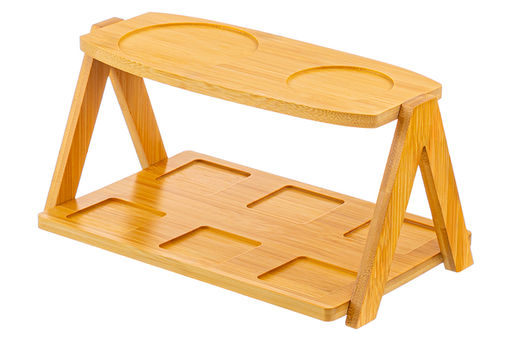 Набор - чайник + сахарница + 6 кружек Айсберг волны на бамбуковой подставке - Elan gallery фото 16