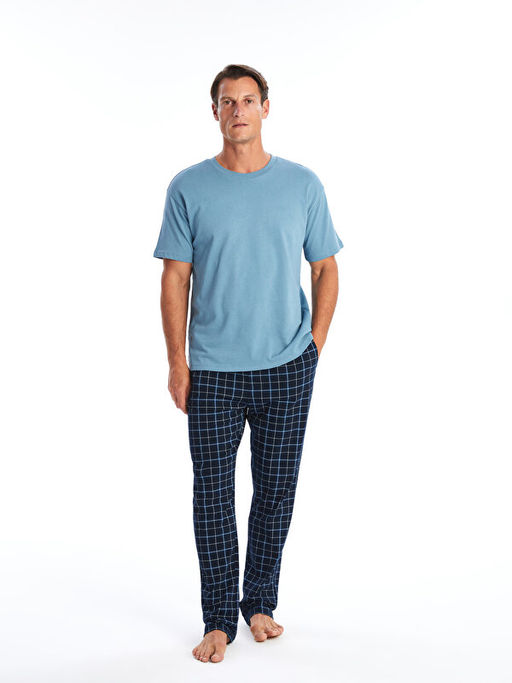 Standart Kal?p Ekose Erkek Pijama Alt