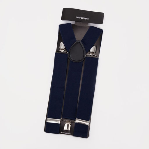 Подтяжки взрослые, ширина 3.5 см, тёмно-синяя