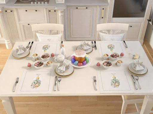 Комплект салфеток 4 шт Коллекция пасха 2022 20