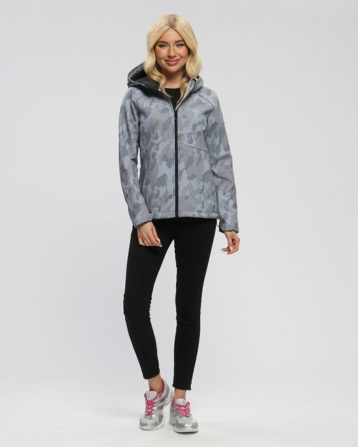 Ветровка MTFORCE женская softshell серого цвета 2207-1Sr  фото 19