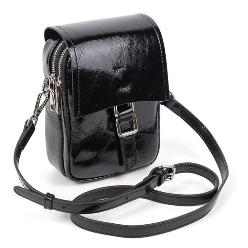 Женская кожаная овальная сумка через плечо 0116-1 - Cidirro фото 2