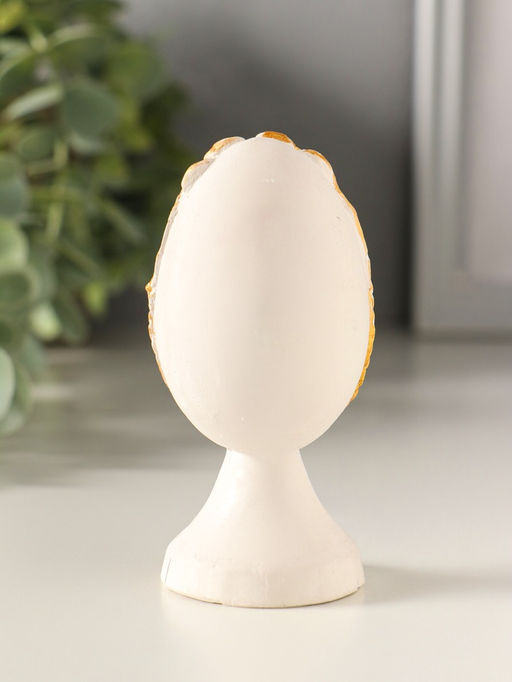 Фигурка гипс Яйцо Пасхальное ХВ, 9?4 см, золотистое