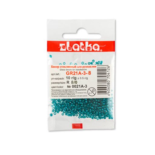 Бисер Zlatka GR 08/0 (0009A-0023A) 10 х 10 г  фото 3