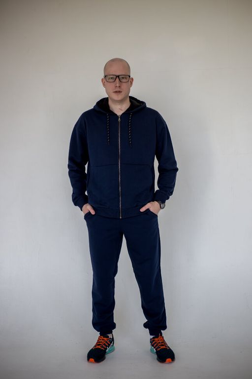 265ПМ Костюм мужской на молнии, хаки (3хнитка петля) - Knitka wear фото 14