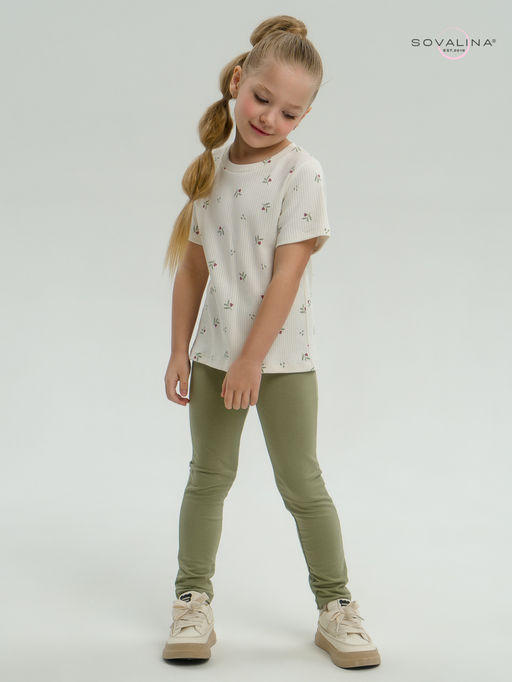 Костюм Мулан бордовые тюльпанчики-оливка - Sovalina фото 14