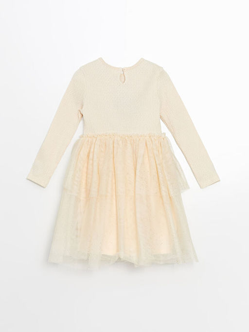 Katkat T?ll? K?z ?ocuk Elbise