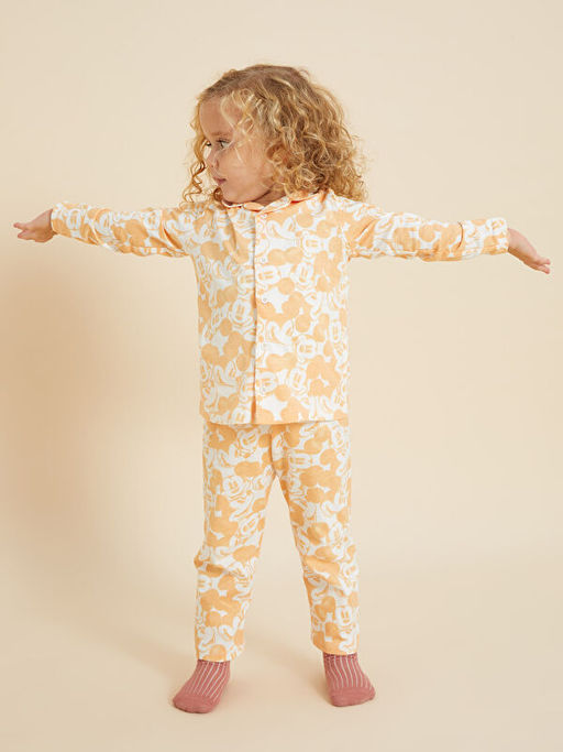 Minnie Mouse Karde? ?r?nler K?z Bebek Pijama Tak?m? - Waikiki фото 3