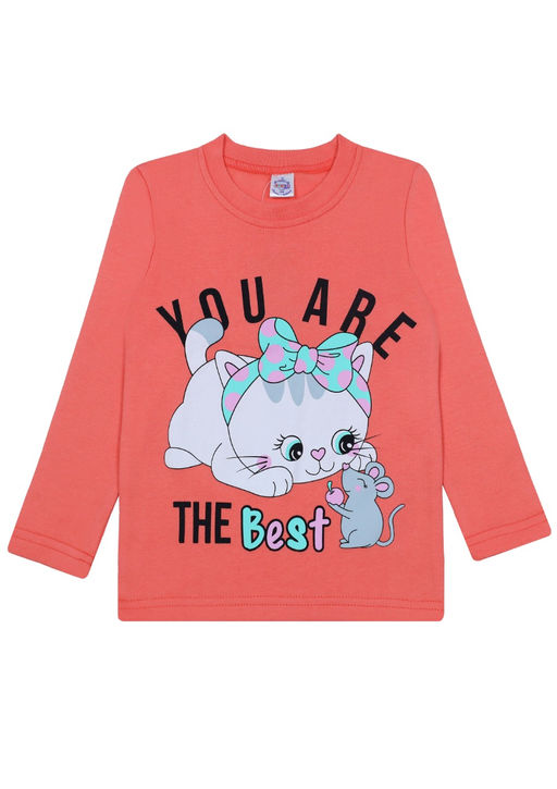 BK0467K.С3 Джемпер для девочки утепленный - Almond фото 2