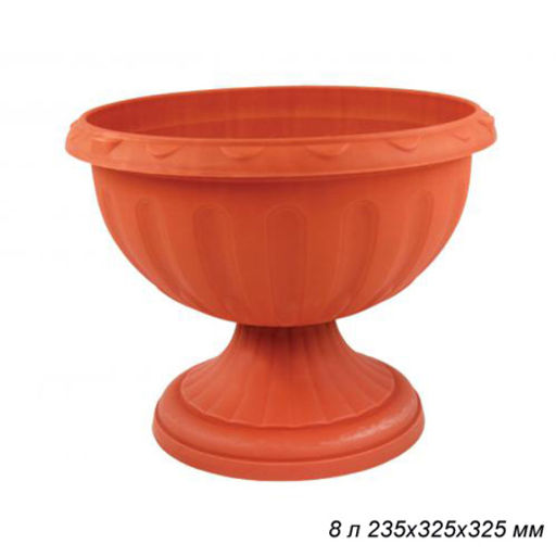 Вазон 8 л Джулия / М1555 /уп 15/ коричневый