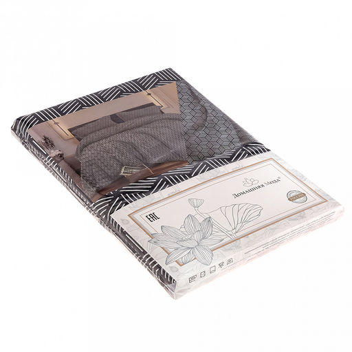 Пододеяльник 1,5 спальный "Графика 3D" 145х215см, бязь "Комфорт" 121г/м2, хлопок 100%, упаковка "эконом" ПВХ 28х41см, "Домашняя мода" (Россия)