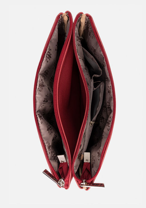 Сумка Модель №1444 | кожзам | гладкий | красный | Р831-45 | 32305 - L-craft фото 5