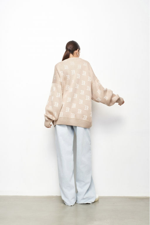 Джемпер Cotton Jacquard Beige - Erist store фото 5