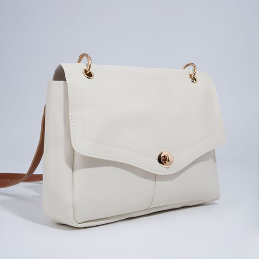 Сумка-мессенджер на клапане, цвет белый - Simaland фото 3