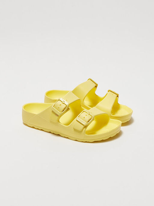 Toka Detayl? ?ift Bantl? K?z ?ocuk Terlik