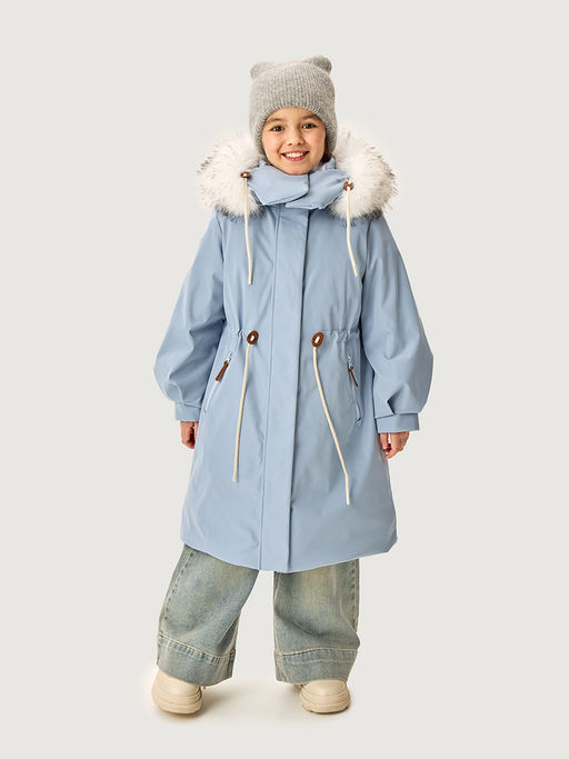 Парка 5з4426 синий туман