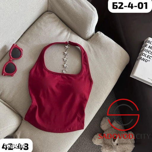 Топ с тонким паралоном