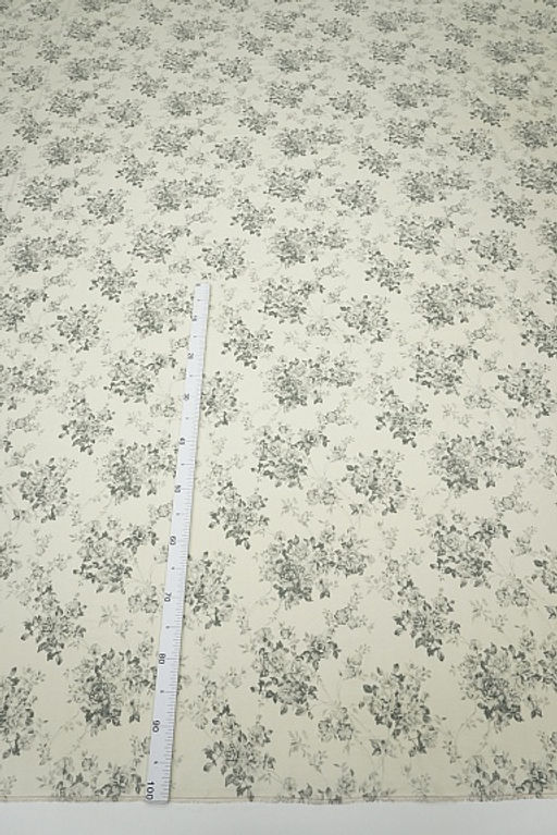 Сатин Винтажный романс цв.серый, ш.2.5м, хлопок-100%, 115гр/м.кв - Купава фото 2