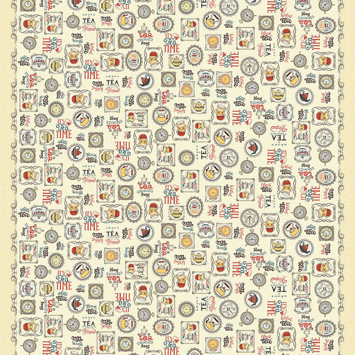 Шторы для кухни, 2шт 148х160см "Чаепитие", на шторной ленте, хлопок "Комфорт" 171г/м2, упаковка "классическая" 28х41см, "Домашняя мода" (Россия)