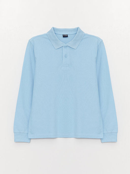 Polo Yaka Basic Uzun Kollu Erkek ?ocuk Ti??rt