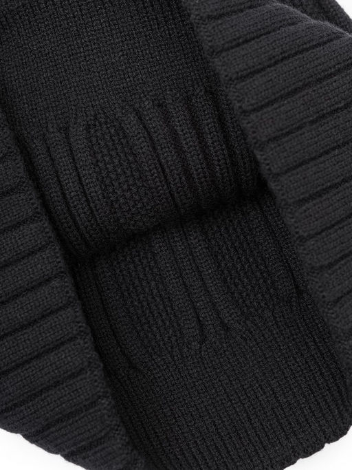 Шапка жен. виск+нейл+каш LB-A53068 black