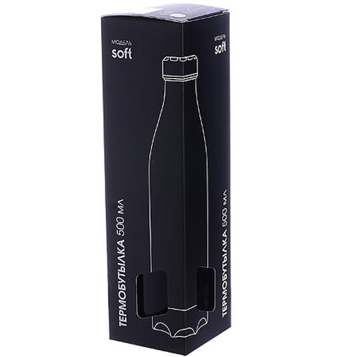 77010-2 Термобутылка 500мл.Soft черная (х20) - Mayer&boch фото 4
