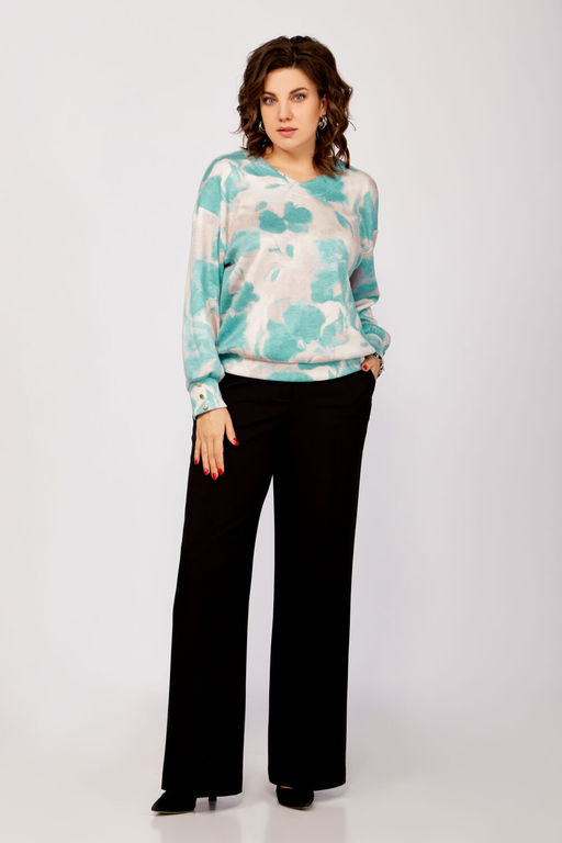 Блуза Swallow 803.2 черный+серебряный узор фото 97