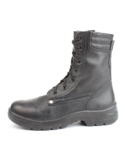 05-9005 BLACK Ботинки зимние мужские (натуральная кожа, искусственный мех) - Фабричный китай фото 4