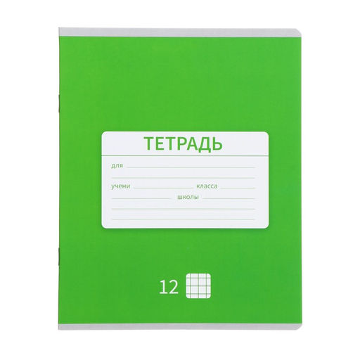 Комплект тетрадей из 10 штук, тетрадь 12 листов в клетку, однотонная Новая Школьная, обложка мелованная бумага, ВД-лак, блок офсет - Calligrata фото 7
