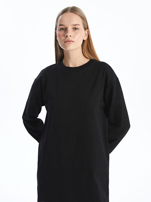 Bisiklet Yaka Kad?n Sweatshirt Elbise