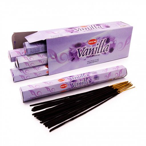 Благовония HEM VANILLA Ваниль Аромат дарует счастье и процветание в супружестве уп-6шт