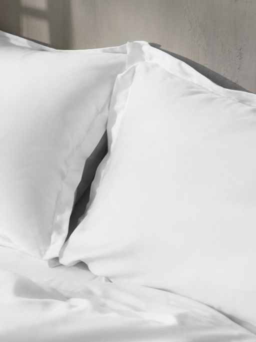 Наволочка SL Home Tencel, 50×70+3 см, тенсель, эвкалиптовое волокно 100%, белая