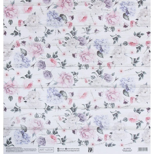 Цена за 10 шт. Бумага для скрапбукинга «Нежный возраст», 30.5×32 см, 190 гм